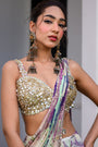 Eden H Saree Paidawn With Hand Emb Blouse