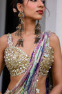 Eden H Saree Paidawn With Hand Emb Blouse