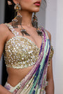 Eden H Saree Paidawn With Hand Emb Blouse