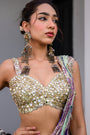 Eden H Saree Paidawn With Hand Emb Blouse