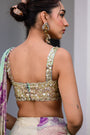 Eden H Saree Paidawn With Hand Emb Blouse