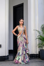 Eden H Saree Paidawn With Hand Emb Blouse