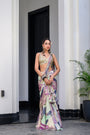 Eden H Saree Paidawn With Hand Emb Blouse