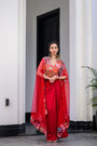 Dawn H Jacket And Dhoti Skirt Set Paidawn With H Apl Cape
