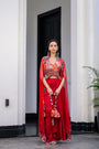 Dawn H Jacket And Dhoti Skirt Set Paidawn With H Apl Cape