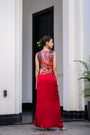 Dawn H Jacket And Dhoti Skirt Set Paidawn With H Apl Cape