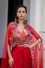Dawn H Jacket And Dhoti Skirt Set Paidawn With H Apl Cape