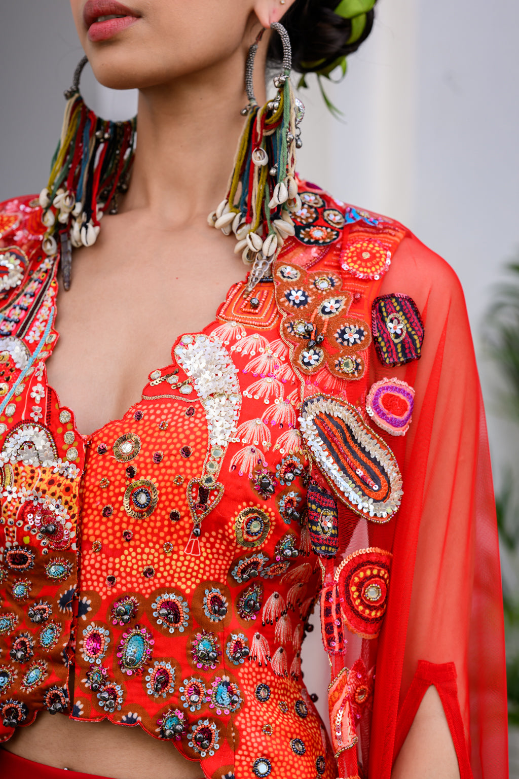 Dawn H Jacket And Dhoti Skirt Set Paidawn With H Apl Cape