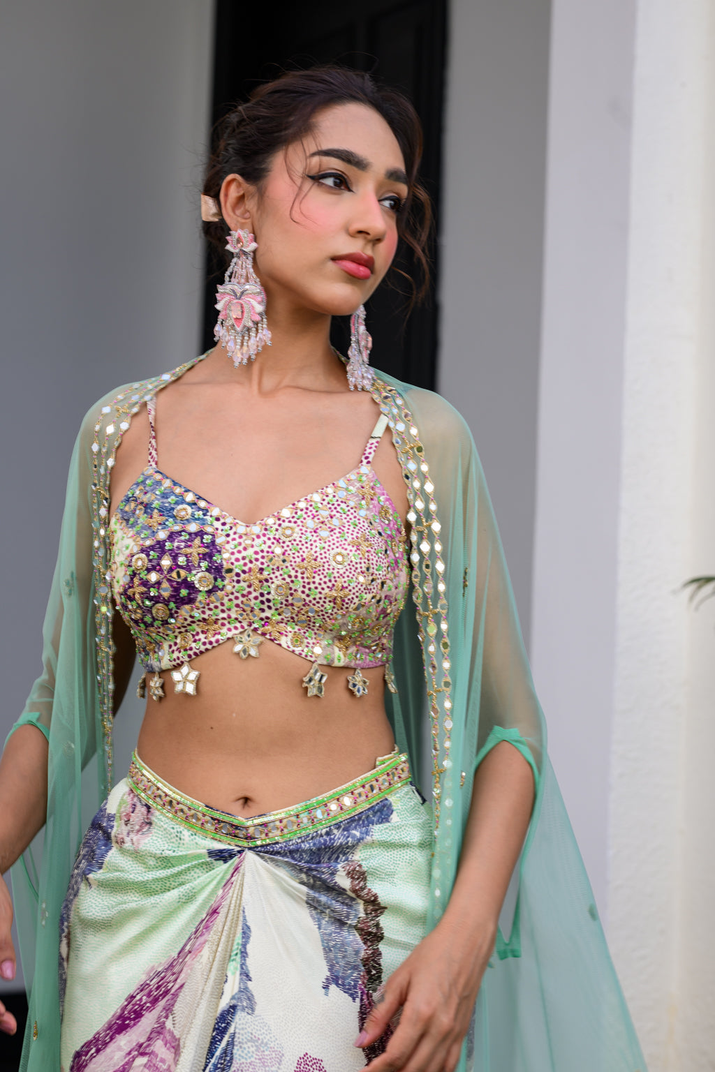 Eden Highlight Bralette With Mirror Work