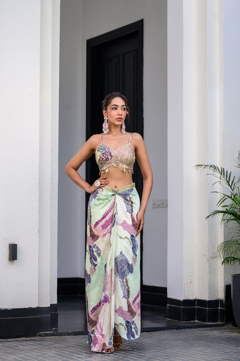 Eden Highlight Bralette With Mirror Work