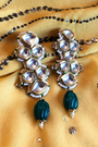 Kalika Green Earrings