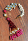 Kashti red tassel bracelet