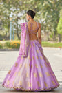 Mauve Multicolor Flower Lehenga Set