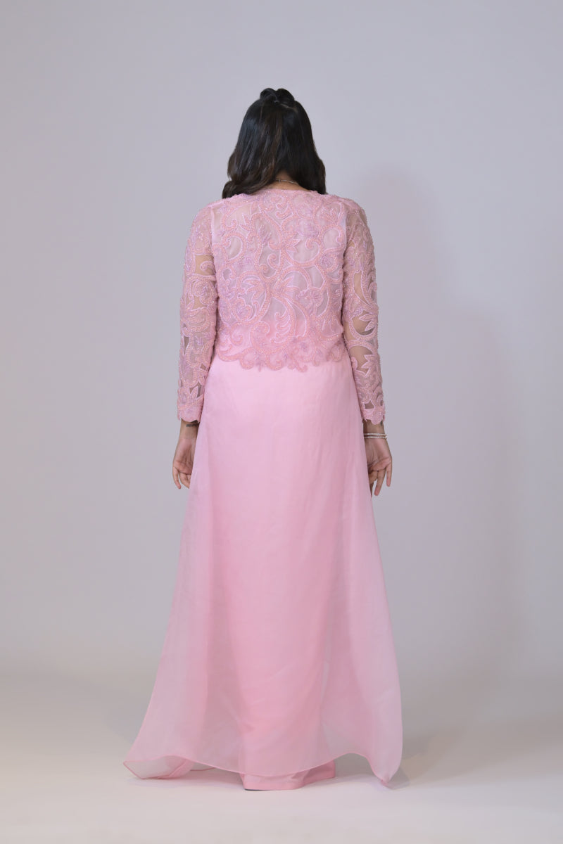 Organza Bustier and Drape Skirt Set