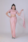 Lycra Drape Saree Set