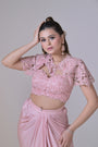 Organza Bustier and Drape Skirt Set
