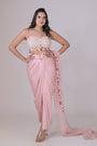 Saree with Embroidered Boarder and Blouse set