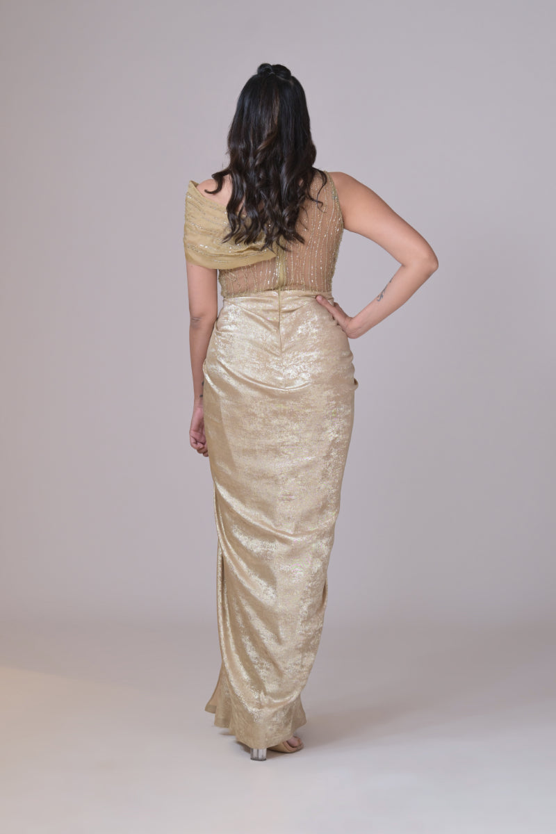 Golden Gown for Cocktail parties