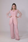 Light pink jacket with crystal bead
