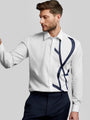 Colourblocked Spread Collar Cotton Casual Shirt