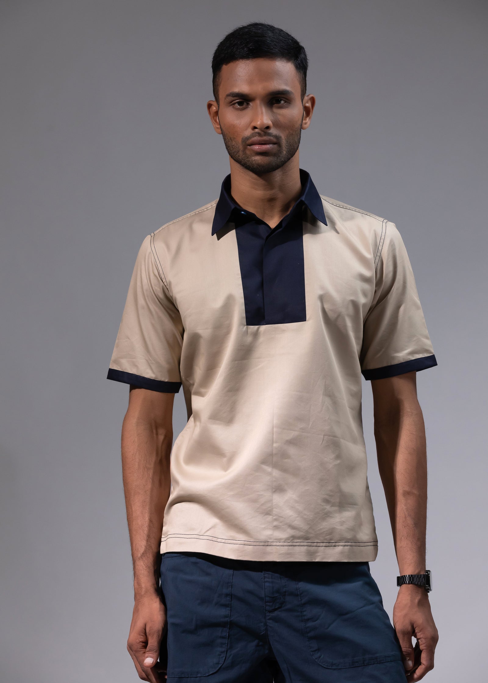 Neutral Drift Polo Shirt