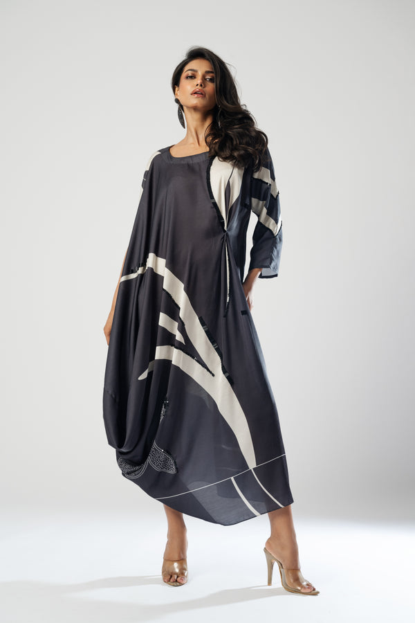 Trendy Cowl Drape Dress