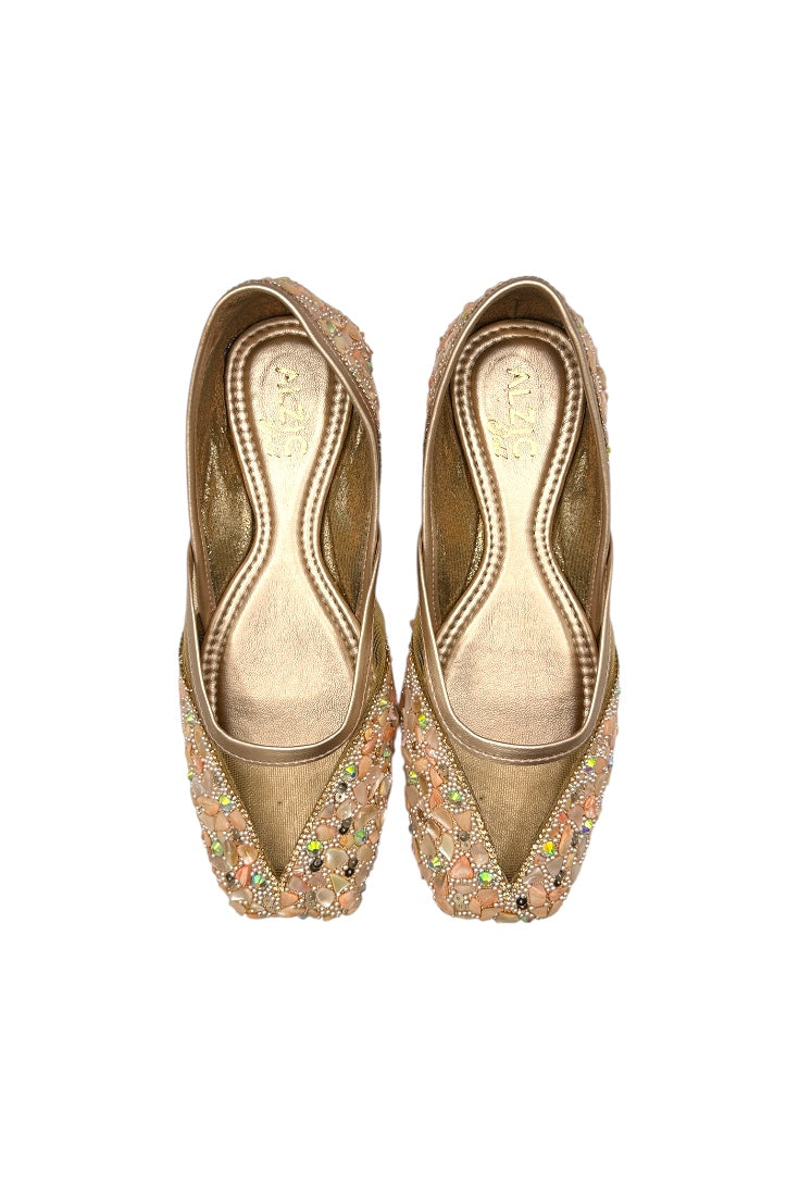 MOJDIPearl Elegance Embellished Juttis