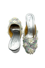 Pearl Bloom Crystal Heels