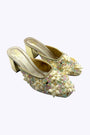 Pearl Bloom Crystal Heels