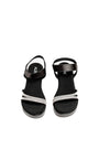Women Slingback Sandals with Rhinestone Embellished Straps