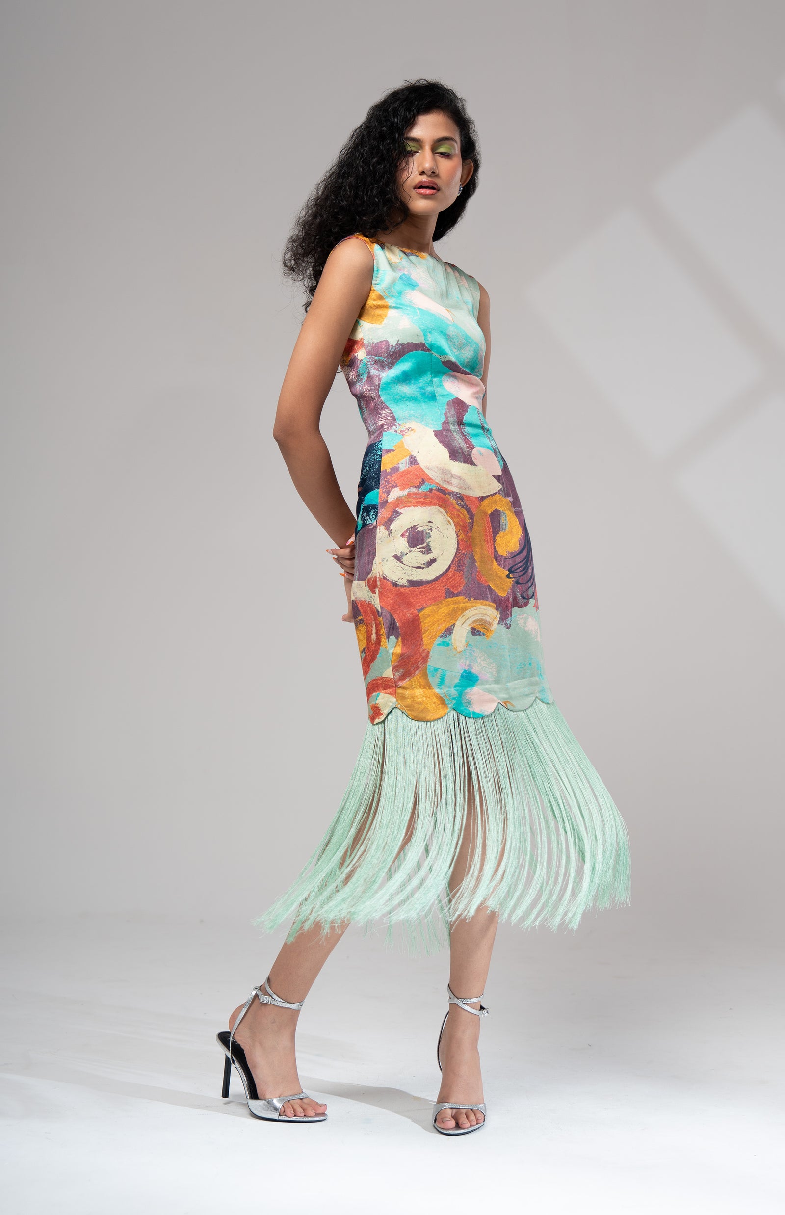 Riva Fringe Dress