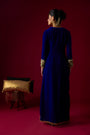 Majestic Blue Velvet Kaftan