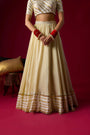 Gold Tissue Lehenga Set