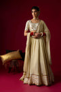Gold Tissue Lehenga Set