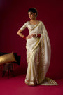 Gold Silk Tissue Saree Set