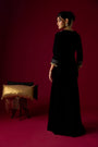 Black Velvet Gharara Set