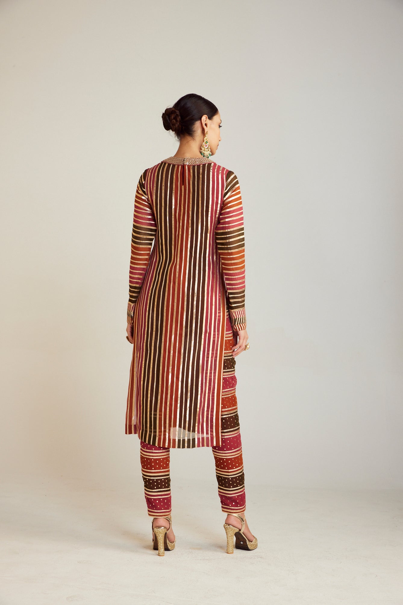 Olive Green Straight Kurta Pant Set