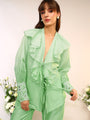 Frill Tie Up Coord Set
