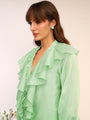 Frill Tie Up Coord Set