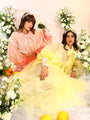 Organza Tie Up Shirt & Tule Skirt