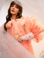 Organza Tie Up Shirt & Tule Skirt