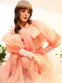 Organza Tie Up Shirt & Tule Skirt
