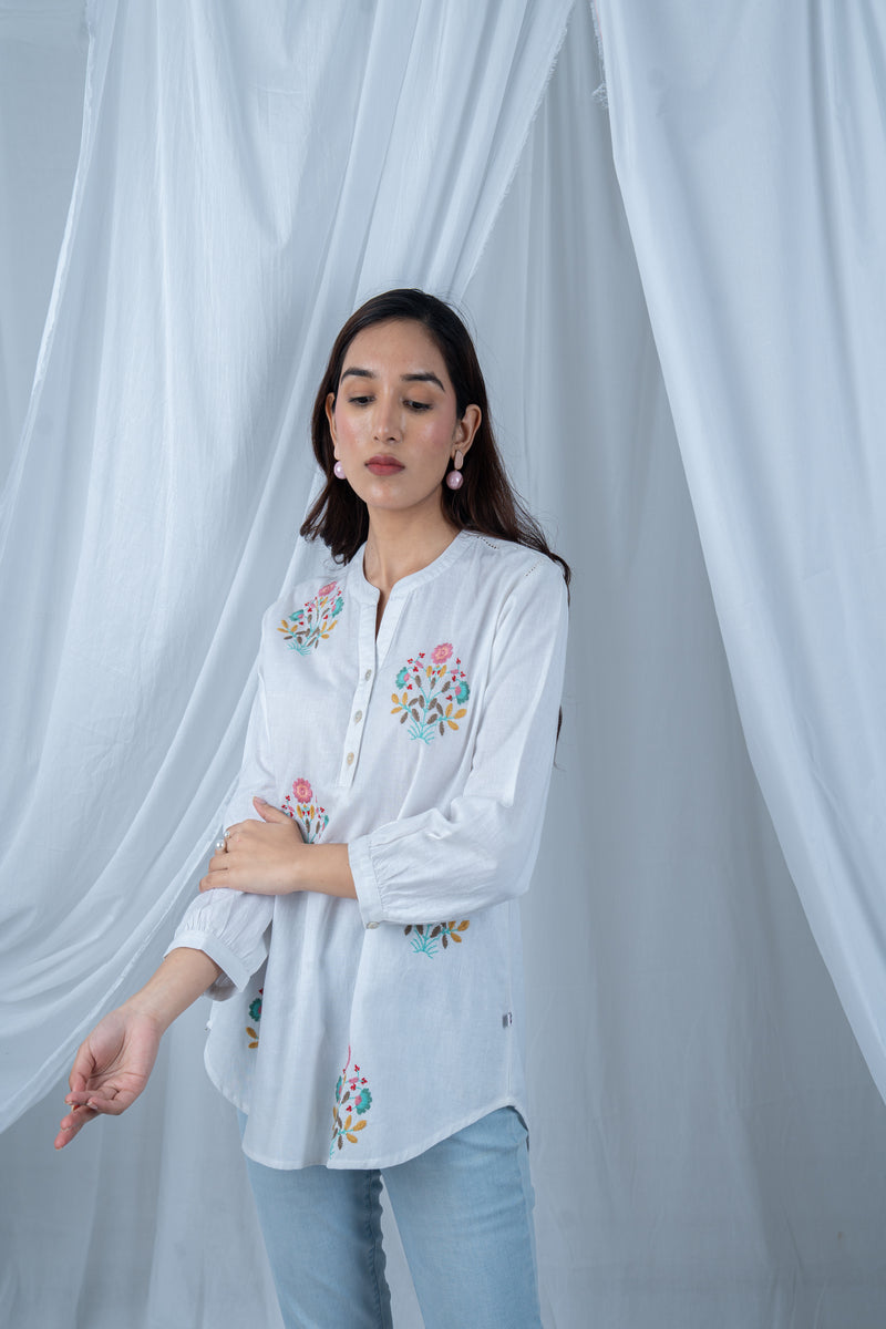 Simple Summer Vibes In Our Cotton Tops With Embroidery
