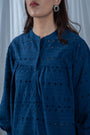 Our Eyelet Embroidery Top With Gathered Sleeves