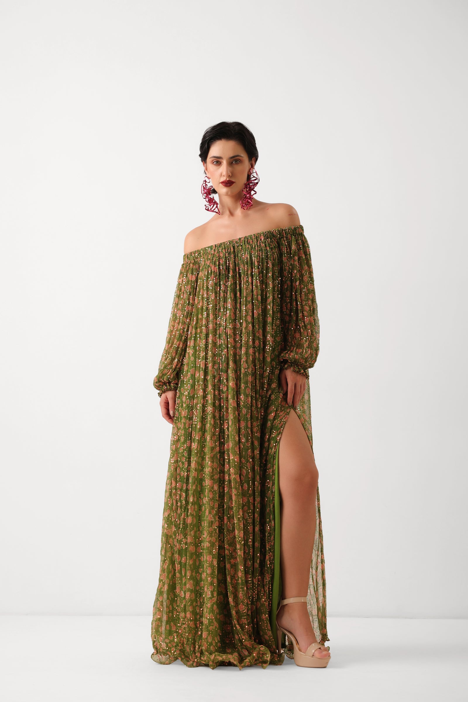 The Avacado Green Eden Garden Maxi