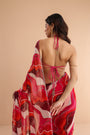 The cosmo politian saree with ambi backless blouse.