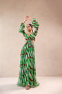 The Green Queen Peekaboo Waist line dress