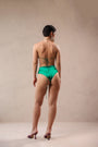 Santa monica  green bikini coverup set
