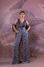 The Telegraph prussian blue cowl jumpsuit