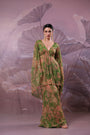 "The city of joy"  Avacado green  Drama sleeve set